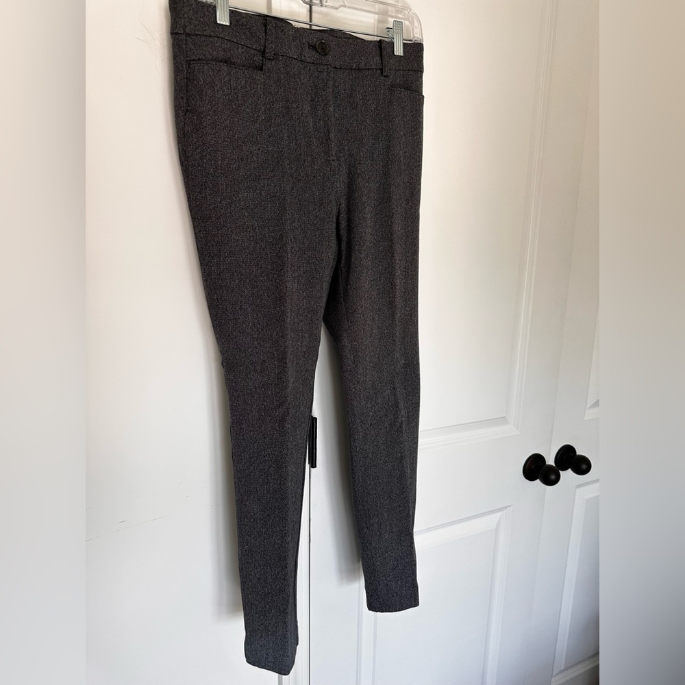 LOFT Black and White Textured Pants